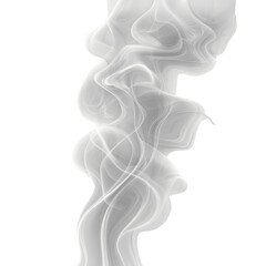 Captivating smoke patterns studio setting digital art minimal white background aesthetic viewpoint stylized concept for visual impact