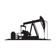 oil pump icon vector illustration on white background
