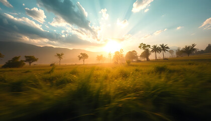 Fresh New Morning, Dynamic motion, with white tones