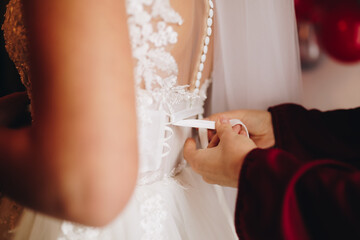 bride in white dress