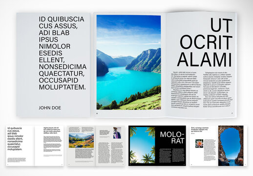 Minimalist Modern Magazine Layout