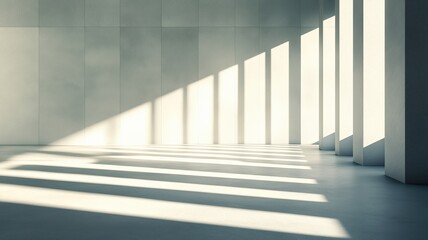 Obraz premium Sunlight Patterns in a Minimal Space