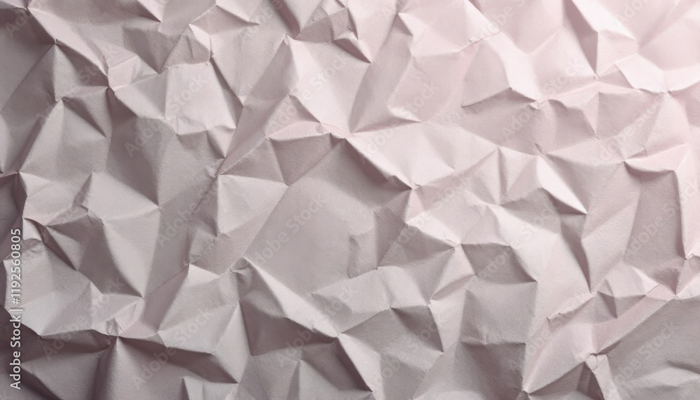 Poster abstract geometric pattern of crumpled paper with light and shadows