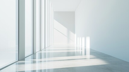 Obraz premium Bright and Serene Architectural Space With Light