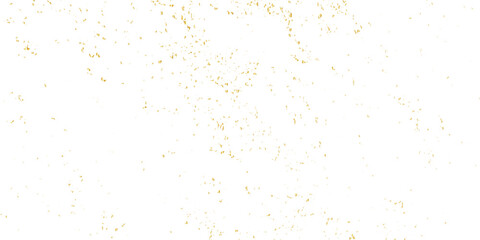 Luxury gold sparkle confetti glitter and zigzag ribbon falling down on transparent background. Vector illustration.