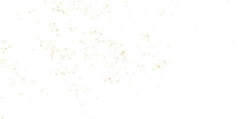 Luxury gold sparkle confetti glitter and zigzag ribbon falling down on transparent background. Vector illustration.