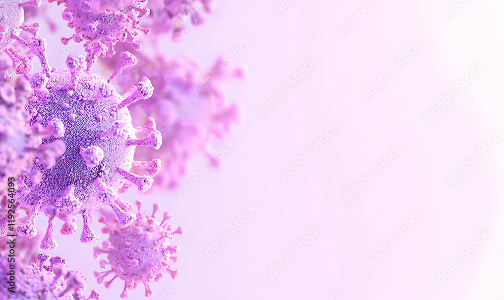 Poster h5n1 avian virus particle, isolated depiction of a virus particle showcasing intricate structures an