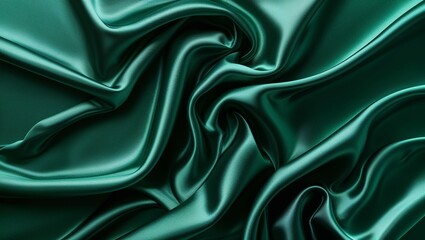 Obraz premium green silk background