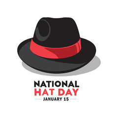 National hat day illustration