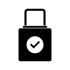 Padlock with checkmark
