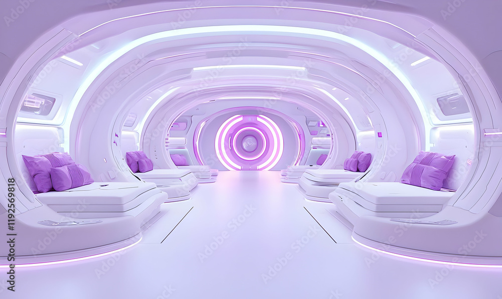 Poster innovative education hub, a vibrant learning environment featuring interactive virtual tools and col