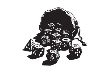 Dice Bag Silhouette Collection