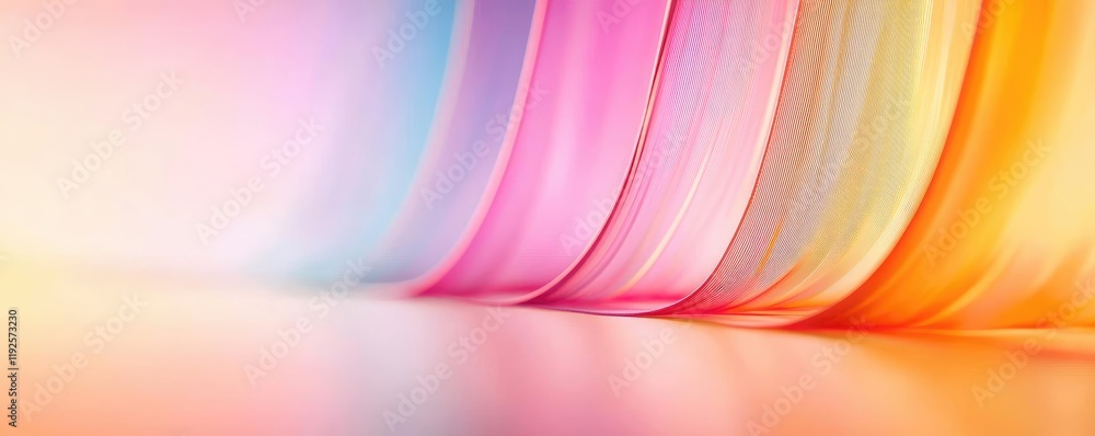 Poster symmetry gradient concept. vibrant waves of color blend together in an abstract gradient style.