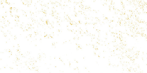 Luxury gold sparkle confetti glitter and zigzag ribbon falling down on transparent background. Vector illustration.	