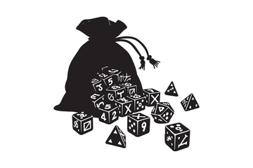 Dice Bag Silhouette Collection