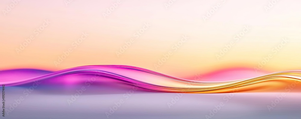 Poster symmetry gradient concept. abstract colorful waves with soft gradients and smooth motions in a seren