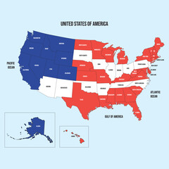 Gulf of America Vector Map