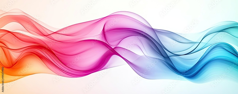 Poster vivid gradient idea. colorful abstract wave design with smooth flowing lines and gradients.