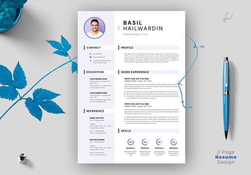 Modern and Professional Resume and Cover Letter design Layout