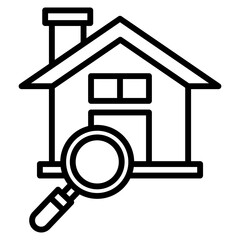 searching home single icon