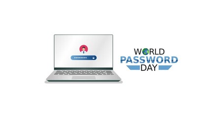 world password day motion video, ideal for world password day celebration - Powered by Adobe