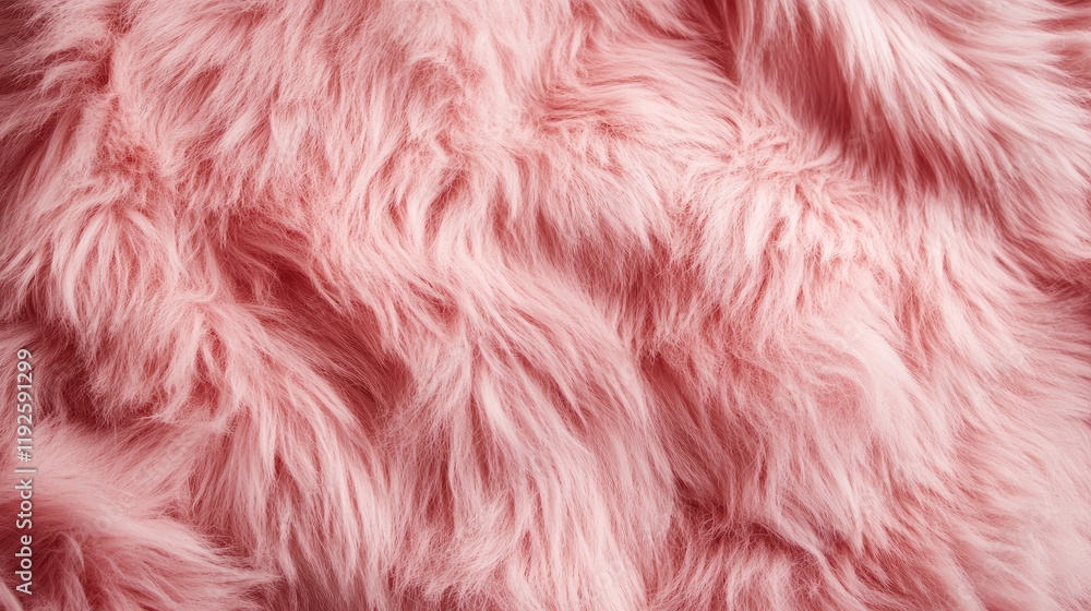 Poster fluffy rose-colored fur texture background for fashion and design with ample copy space for text or 