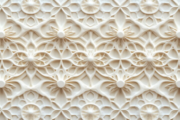 Sophisticated classical geometric 3d pattern. Ancient ornament. Background image. Created with Generative AI technology.
