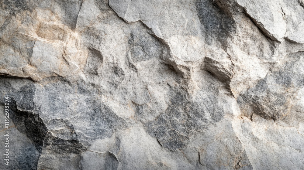 Poster Abstract textured background of crumpled stone resembling paper with natural stone patterns and earthy tones ideal for artistic design projects