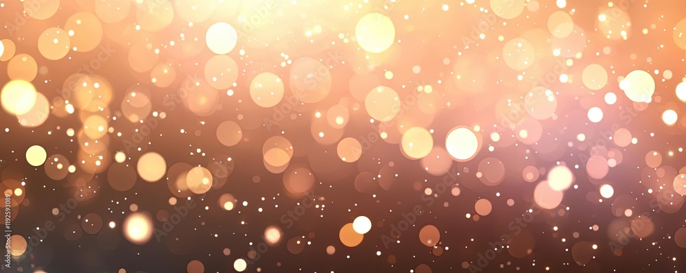 Poster blurred abstract background idea. a shimmering backdrop of golden bokeh lights creates a dreamy atmo