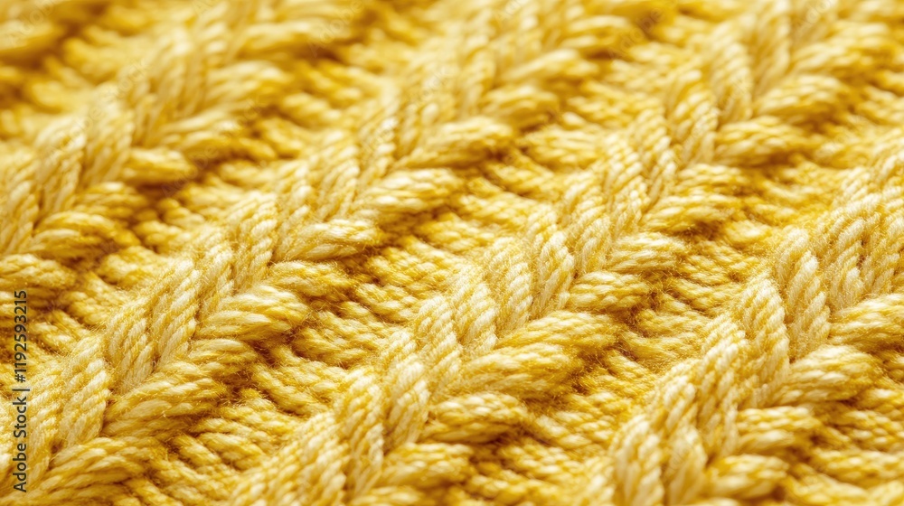 Poster textured close-up of vibrant yellow fabric showcasing woven pattern ideal for backgrounds or design 