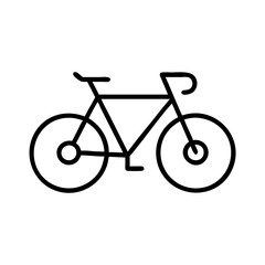 Fototapeta premium gravel bike icon, gravel bike line art - simple line art of gravel bike, perfect for gravel bike logos and icons and themed design