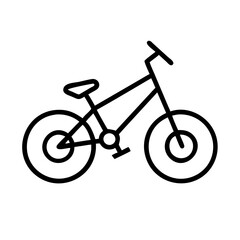 Fototapeta premium mountain bike icon, mountain bike line art - simple line art of mountain bike, perfect for mountain bike logos and icons and themed design