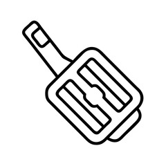 pedal clip icon, pedal clip line art - simple line art of pedal clip, perfect for pedal clip logos and icons and themed design