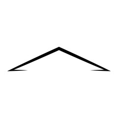 Roof simple logo estate real icon business waterproof roof house