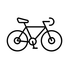 Obraz premium triathlon bike icon, triathlon bike line art - simple line art of triathlon bike, perfect for triathlon bike logos and icons and themed design