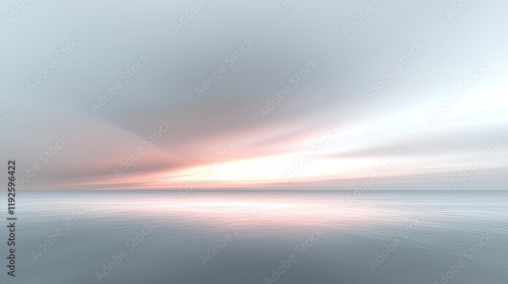 Poster cloudy abstract background concept. a serene twilight scene with soft pastel hues reflecting on calm
