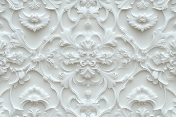 Sophisticated classical 3d pattern. Ancient ornament. Background image. Created with Generative AI technology.