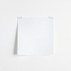 Paper Square Isolated On White Background