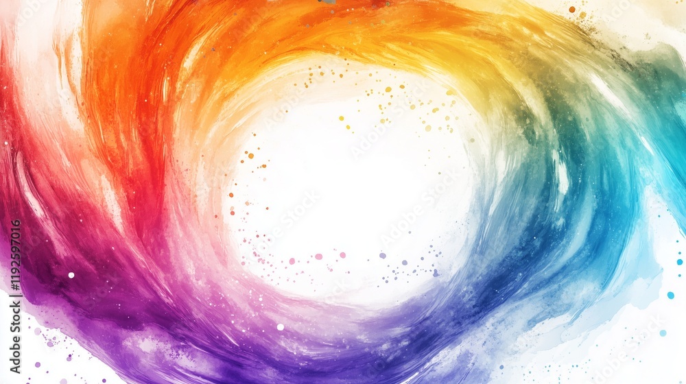 Poster Vibrant swirls of color create a dynamic, abstract backdrop