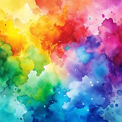 Fototapeta premium Hand Painted Colourful Watercolour Background