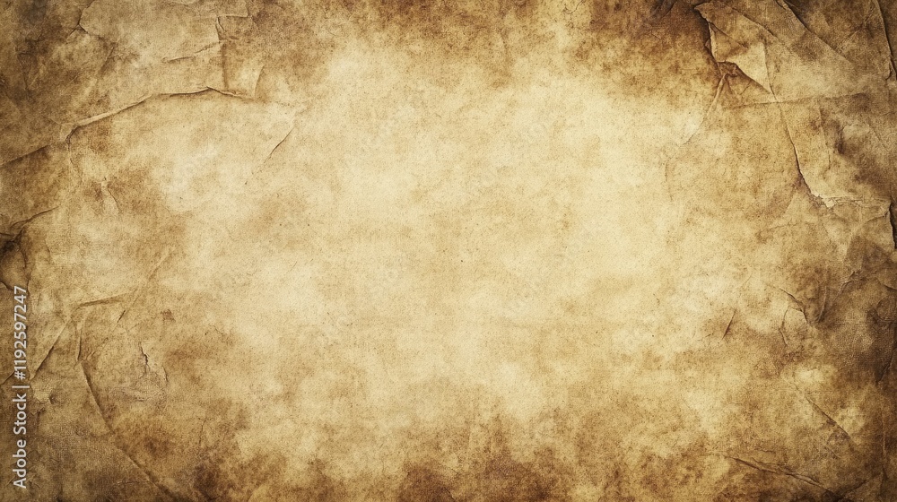 Aufkleber vintage crumpled paper texture with a mystical grunge background for creative design and copy space 