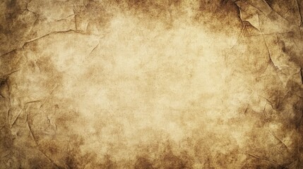 Vintage crumpled paper texture with a mystical grunge background for creative design and copy space in a top view layout