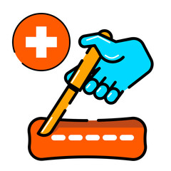 Surgery Icon. Medical Icon in filled outline style