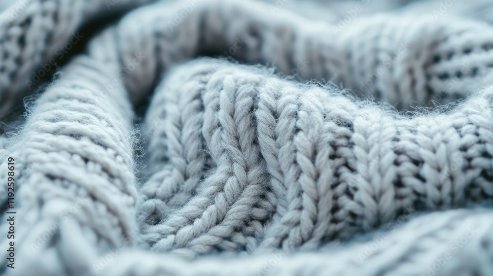 Poster soft warm knitted woolen textile with intricate patterns and textures showcasing comfort and style i