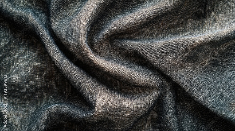 Aufkleber elegant dark cloth texture with soft folds ideal for backgrounds in fashion or textile design projec