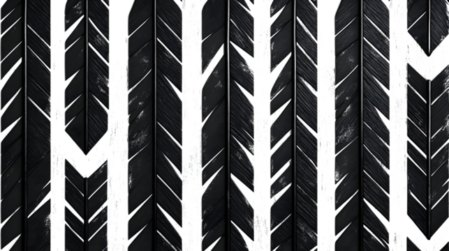 black seamless arrow pattern isolated