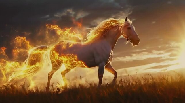 Horse symbol of movement and energy