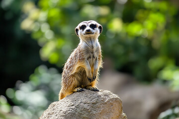 Fototapeta premium AI generated picture of a person at zoo safari national park