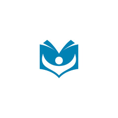 People Read Book Logo Vector. Education Logo Design
