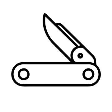 recommend clip art: pocket knife icon, pocket knife line art - simple line art of pocket knife, perfect for pocket knife logos and icons and themed design